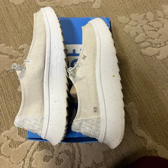 Hey Dude Wendy Peak Chambray - Cream 10 - Picture 12 of 16